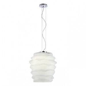 Suspensie Redo Magma, sticla albă, D.38cm, 1xE27, 01-1142