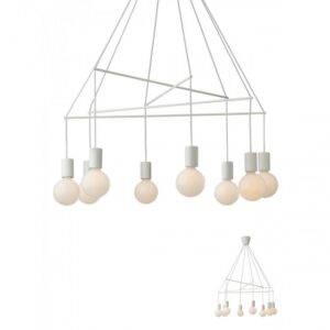 Lustra Mikado, alb mat, 8XE27, 01-1564