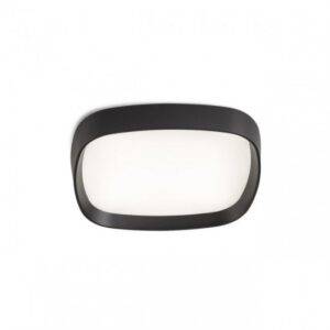 Plafoniera Huron, negru mat, LED, 24W, 2100 lumeni, alb cald 3000K