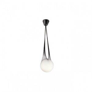 Suspensie Redo Alluria, negru sticla, 25 cm, 01-1972
