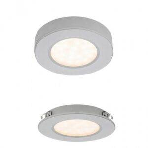 Spot argintiu, LED, 3W, 381 lumeni, alb cald 3000K, 70373