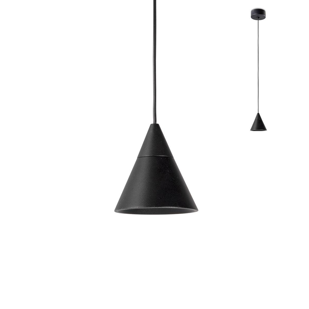 EIKO SUSPENSIE REDO LED 7W 3000K NEGRU MAT, 01-1752
