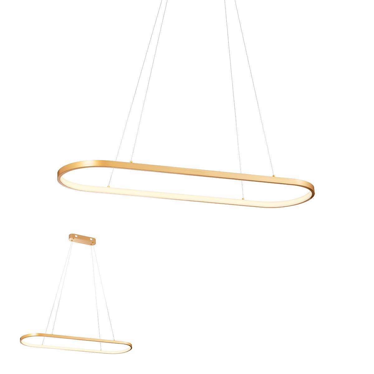 SUSPENSIE REDO LAP LED 40W 3000K BRONZ, L.91 cm 01-2524