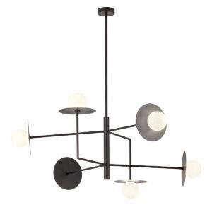 SUSPENSIE REDO PLATO G9 6X10W D100 Negru mat, 01-2734