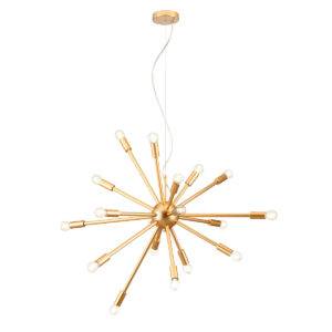 LUSTRĂ REDO STELLAR 18X25W E14 GOLD , D.95cm, 01-2935