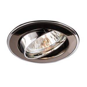 Spot incastrat ELC 229B 70004, GU10, orientabil, negru / crom