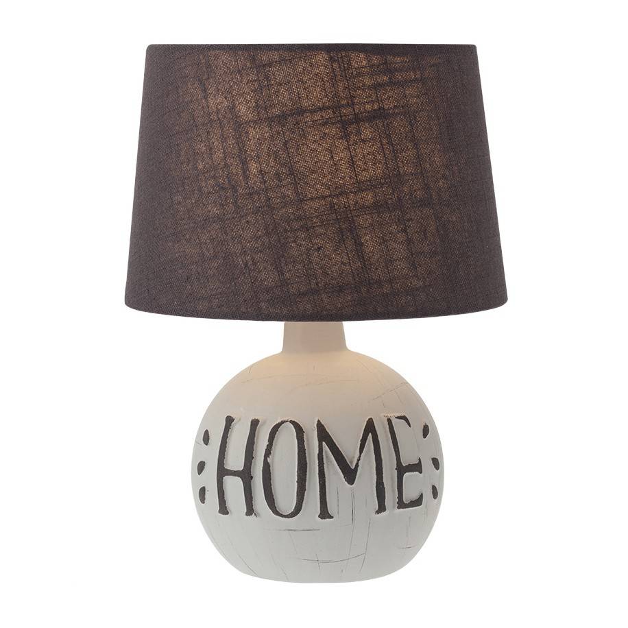 Veioza Home 01-1374, 1 x E14, maro + gri