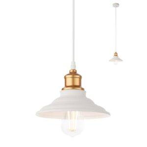 Suspensie Spinner, 1 x E27, alba, 01-1293