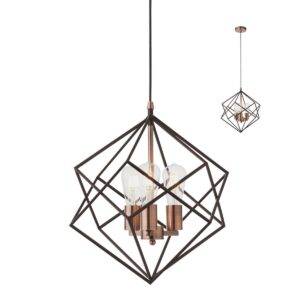 Suspensie Ewa 02-939, 3 x E27, cupru + negru