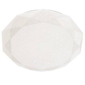Plafoniera LED Emerald 05-855, 32W, lumina neutra, alb cu efect de sclipire