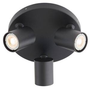 Plafoniera Cameo, 3 x GU10, neagra, 04-472