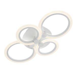 Plafoniera LED Mercury SWH 01-1763, 50W, lumina calda / rece, dimabila, alb mat