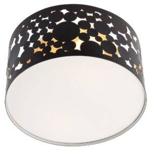 Plafoniera Melia 01-2138, 2 x E27, negru - auriu + alb