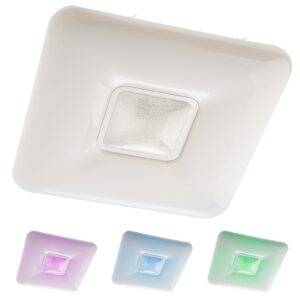 Plafoniera LED inteligenta Azul 05-918, 48W, 3024lm, lumina calda / rece / multicolora, telecomanda, dimabila, control Tuya, alba