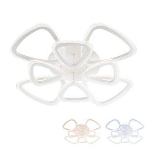 Plafoniera LED Petalo 01-2460, 105W, lumina calda / neutra / rece, alba