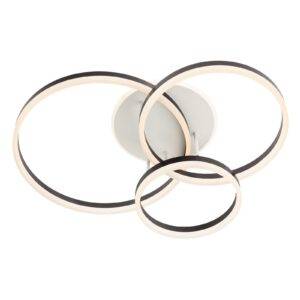 Plafoniera LED Connect 01-2632, 90W, lumina calda, negru + alb