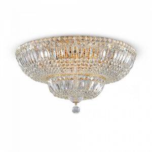 Candelabru cristal Basfor, 16xE14, D.605, auriu, Maytoni , DIA100-CL-16-G