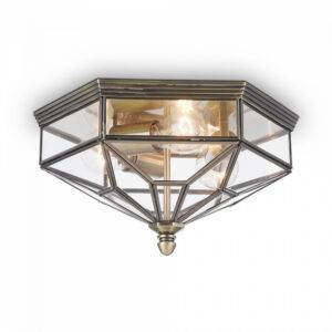 Plafoniera Zeil , bronz, sticlă transparentă 3xE27, Maytoni, H356-CL-03-BZ
