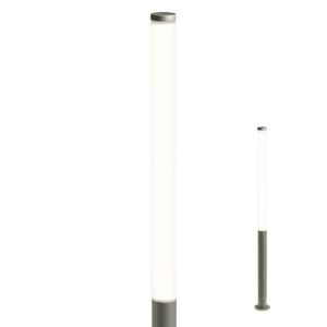 STALP exterior Redo HINT LED 100W IP54 , 3000K, gri închis, H  2000, 90278