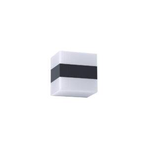 APLICA DE EXTERIOR KODIAK LED SMD 5W IP65 WH.BK 3000K, REDO, 90322
