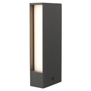 Stâlpișor exterior Redo TWIN LED SMD 6W IP65, 3000K, gri închis, 9460