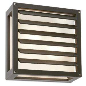 BRICK APLICA/PLAFONIERA E27 2X42W IP54 GRI INCHIS, 9894