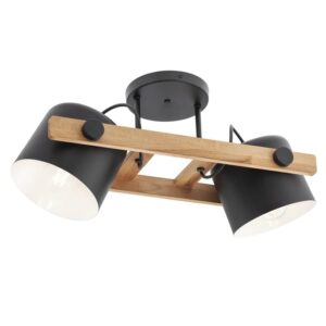 Plafoniera Smarter Pooh, 2 x E27, neagra, 01-2400