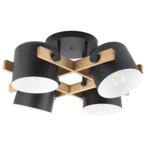 Plafoniera Smarter Pooh, 4 x E27, neagra, 01-2401