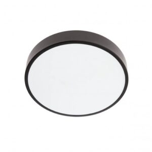 Plafoniera LED Knob 05-930, 24W, 1380lm, lumina calda / neutra / rece, neagra
