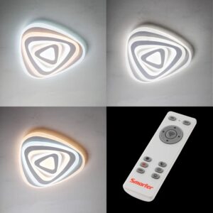 Plafoniera LED Stratos TR, 90W, lumina calda / neutra/ rece, telecomanda, dimabila, , alb mat, 01-2336
