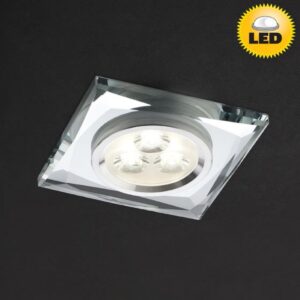 Spot LED incastrat CR 35, 3W, lumina neutra, crom, 70313