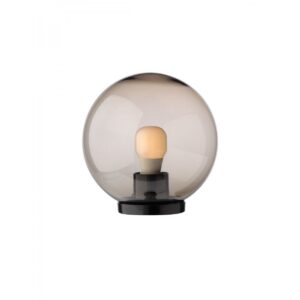 Plafoniera/ Aplica pentru exterior Sfera, 1 x E27, H 21 cm, D 20 cm, fumuriu, 9760