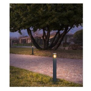 Stâlp exterior FRED, gri închis, H.750, E27 1x max.20W IP54, 90116