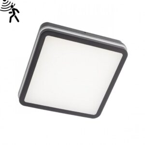 Plafoniera pentru exterior cu senzor ISOLA  LED 24W IP54 Gri închis 3000K/6500K, 90292