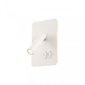 Aplica Redo QUDA SQ LONG LED 1x6W+1x3W, 3000K, WHITE, USB CHARGER 2A, 01-2979