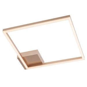 Plafoniera LED Klee 01-1639, 30W, lumina calda, 45x45cm, auriu mat + acril satinat