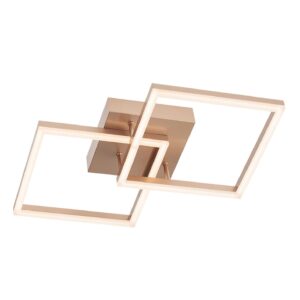 Plafoniera LED Klee, 36W, lumina calda, dimabila in 3 trepte, auriu mat + acril satinat, 01-1641