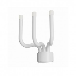 LUXOR - Art.01-3224 Aplică pentru interior, echipată cu LED-uri SMD 12W cu temperatura de culoare alb cald 3000K. , structură din metal și aluminiu vopsită alb lucios dispersoare din acril satinat.