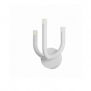 LUXOR - Art.01-3344 Aplică pentru interior, echipată cu LED-uri SMD, structură din metal și aluminiu vopsită alb lucios dispersoare din acril satinat. LED, 12W, 1063 lumeni, alb cald 3000K.