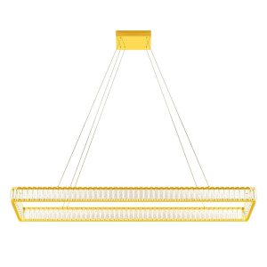 LUSTRĂ CRISTAL INCANTI AKALA, aurie, LED, 60W, 3000K, Dimabila în 3 pași, IAK PP