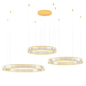 LUSTRĂ CRISTAL AKALA, aurie, LED 149W, 3000K- IAK PR M+L+XL