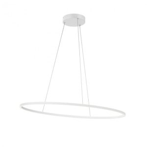 Leo 01-3337 Lustră Redo, alb mat, 43W LED CCT, 5718 lm, 3000K/4000K, dimabila 3 trepte