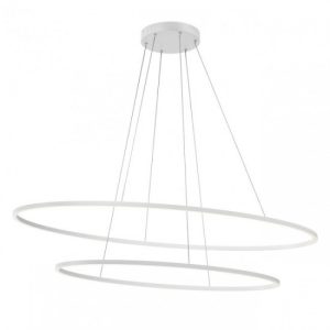 Lustră Redo Leo alb mat, 108W LED CCT, 3000/4000K dimabila în 3 trepte, 01-3342