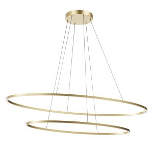 Lustră Redo Leo bronz, 108W LED CCT, 3000/4000K dimabila în 3 trepte, 01-3300