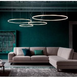 ORBIT LUSTRA REDO LED 163W 3000K D1000+800+600 BRONZ, DIMABILA TRIAC 01-1723-TRIAC