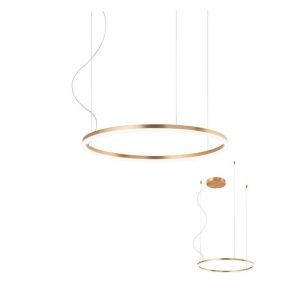 ORBIT SUSPENSIE REDO LED 42W 4000K D600 BRONZ DIMABILA TRIAC, 01-1913