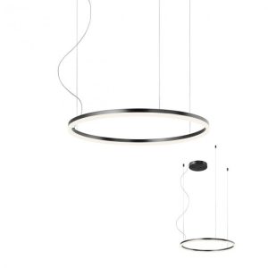 ORBIT SUSPENSIE REDO LED 42W 4000K D600 Negru mat, DIMABLE TRIAC, 01-1961 TRIAC