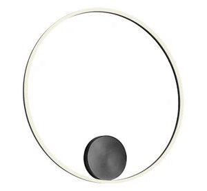 Aplica/Plafoniera ORBIT LED 55W 3000K D800, Negru mat, Dimabila TRIAC, 01-1946-TRIAC