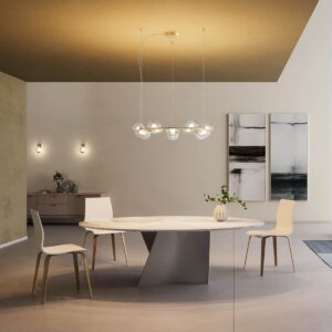 Lustra Redo Sinclair, auriu mat, D. 80cm, led 74,4W, 3000K, 7791 lm, CRI93, 01-3251