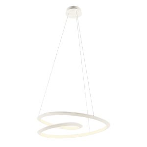 Lustra Redo Storm,alb mat, led CCT 3000/4000/6000K, 60W, 7328 lm, D.80 cm, Dimabila 3 trepte, 01-3376
